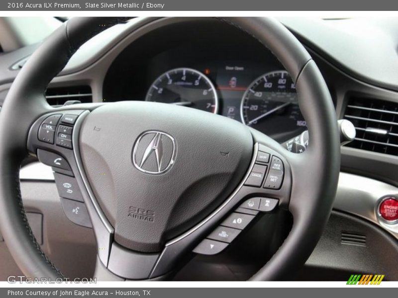 Slate Silver Metallic / Ebony 2016 Acura ILX Premium
