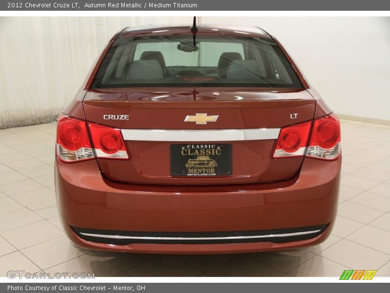 Autumn Red Metallic / Medium Titanium 2012 Chevrolet Cruze LT