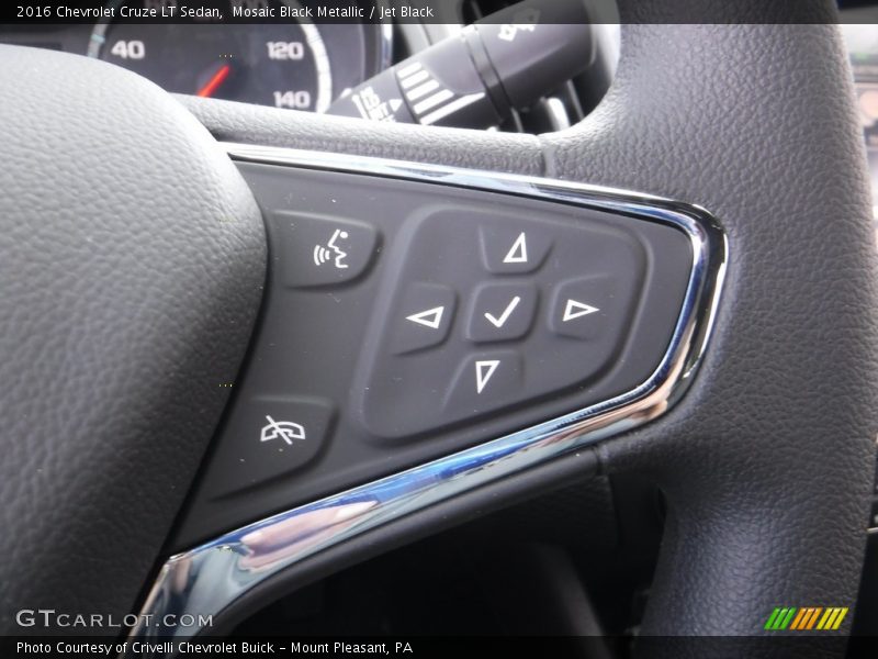 Mosaic Black Metallic / Jet Black 2016 Chevrolet Cruze LT Sedan