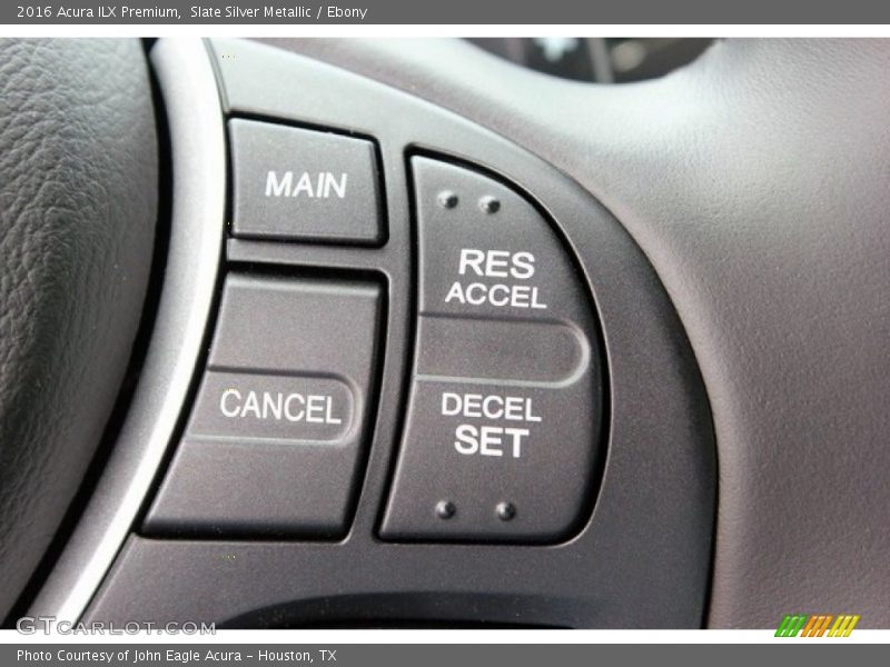 Slate Silver Metallic / Ebony 2016 Acura ILX Premium