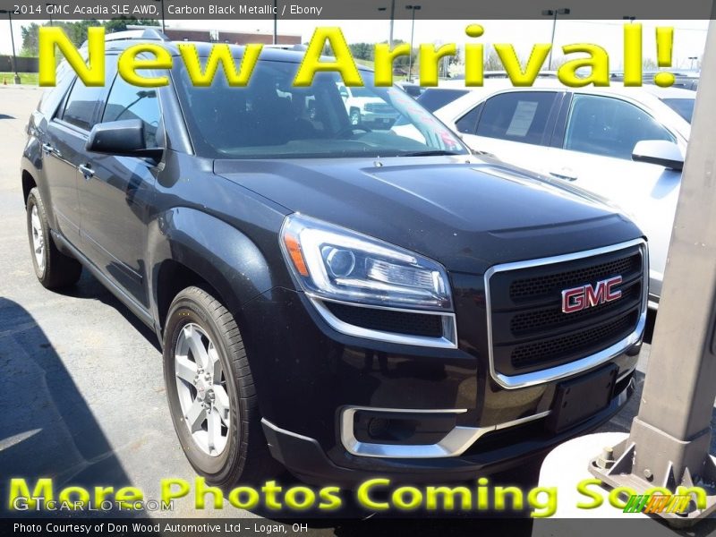Carbon Black Metallic / Ebony 2014 GMC Acadia SLE AWD