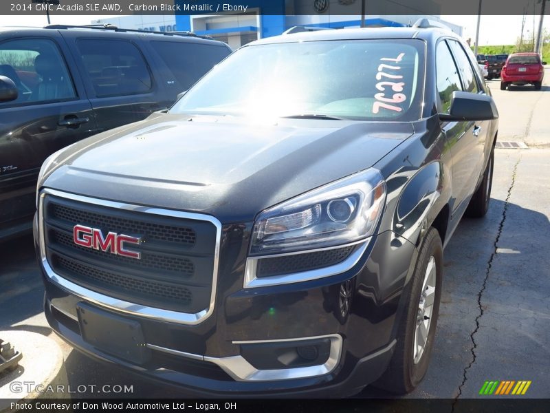 Carbon Black Metallic / Ebony 2014 GMC Acadia SLE AWD