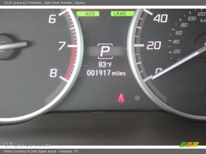 Slate Silver Metallic / Ebony 2016 Acura ILX Premium