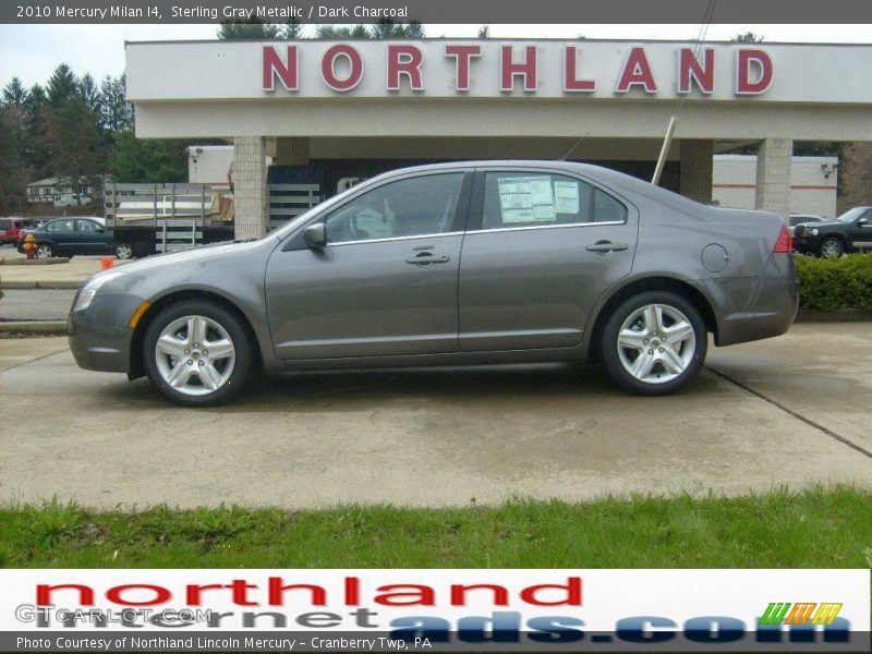 Sterling Gray Metallic / Dark Charcoal 2010 Mercury Milan I4