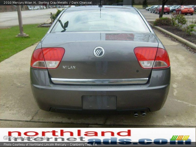 Sterling Gray Metallic / Dark Charcoal 2010 Mercury Milan I4