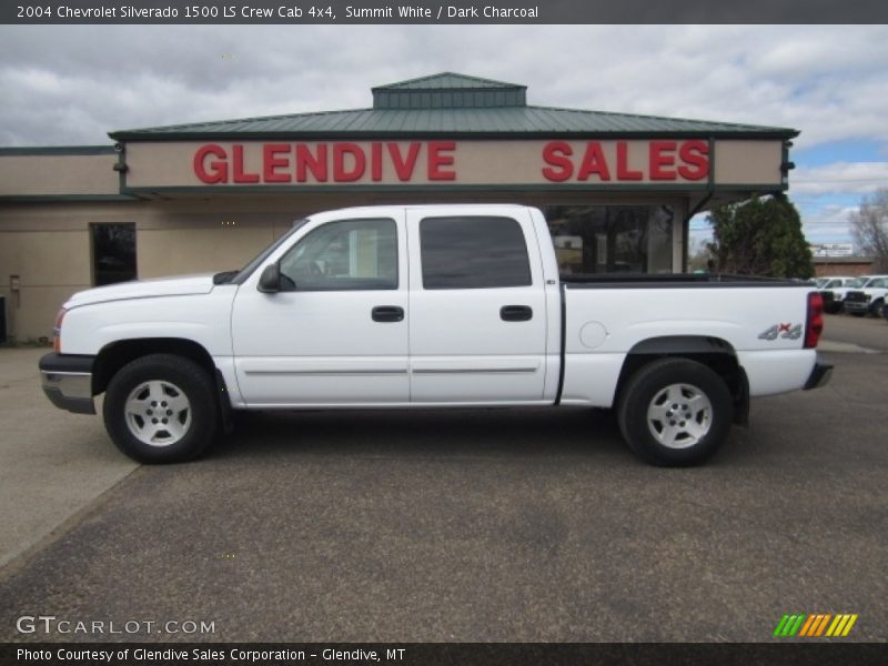 Summit White / Dark Charcoal 2004 Chevrolet Silverado 1500 LS Crew Cab 4x4
