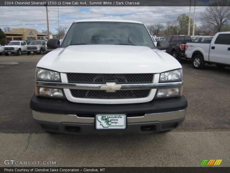 Summit White / Dark Charcoal 2004 Chevrolet Silverado 1500 LS Crew Cab 4x4