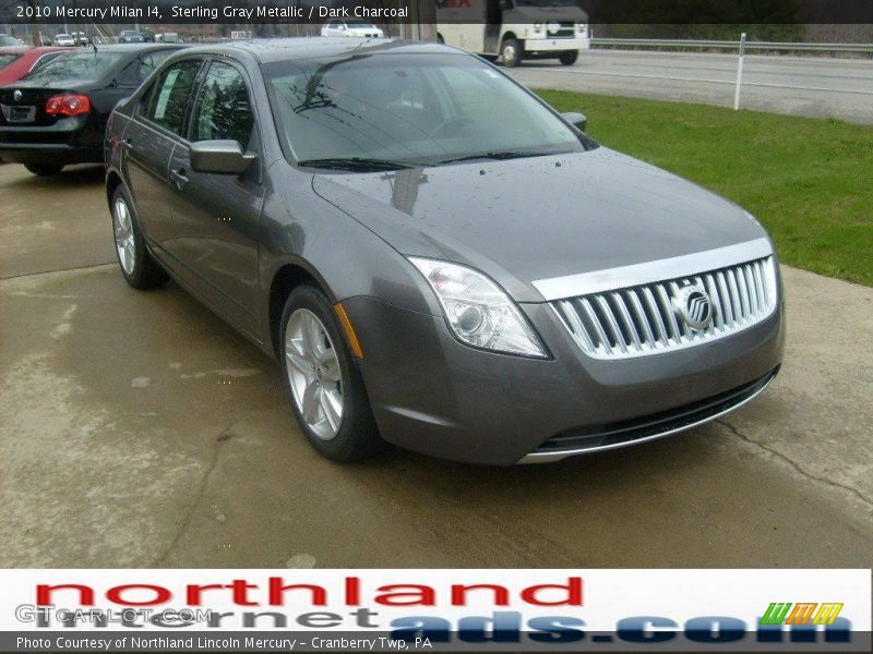 Sterling Gray Metallic / Dark Charcoal 2010 Mercury Milan I4
