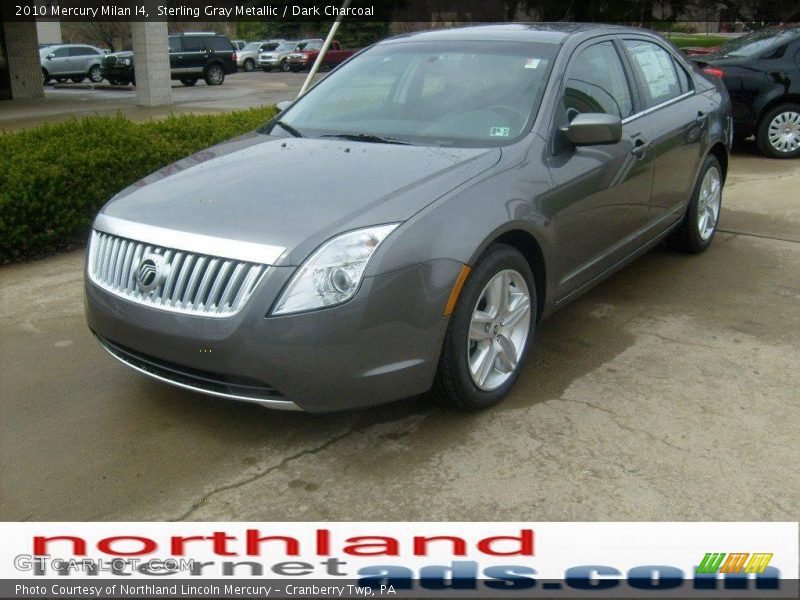 Sterling Gray Metallic / Dark Charcoal 2010 Mercury Milan I4