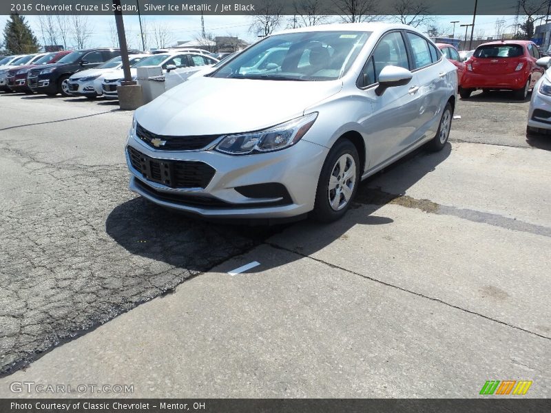 Silver Ice Metallic / Jet Black 2016 Chevrolet Cruze LS Sedan