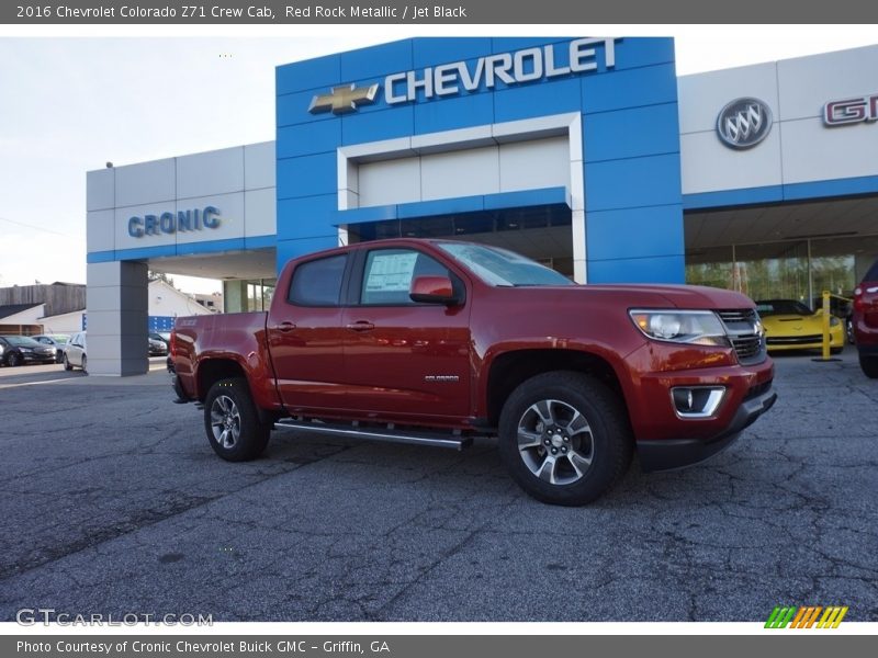 Red Rock Metallic / Jet Black 2016 Chevrolet Colorado Z71 Crew Cab