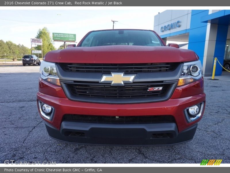 Red Rock Metallic / Jet Black 2016 Chevrolet Colorado Z71 Crew Cab