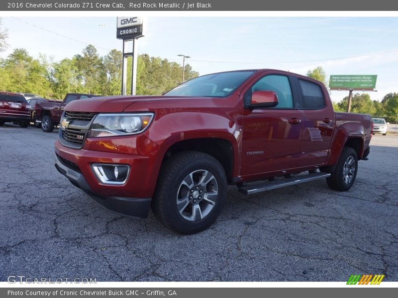 Red Rock Metallic / Jet Black 2016 Chevrolet Colorado Z71 Crew Cab