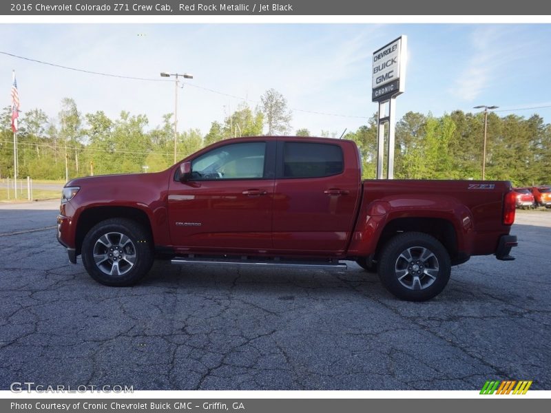Red Rock Metallic / Jet Black 2016 Chevrolet Colorado Z71 Crew Cab