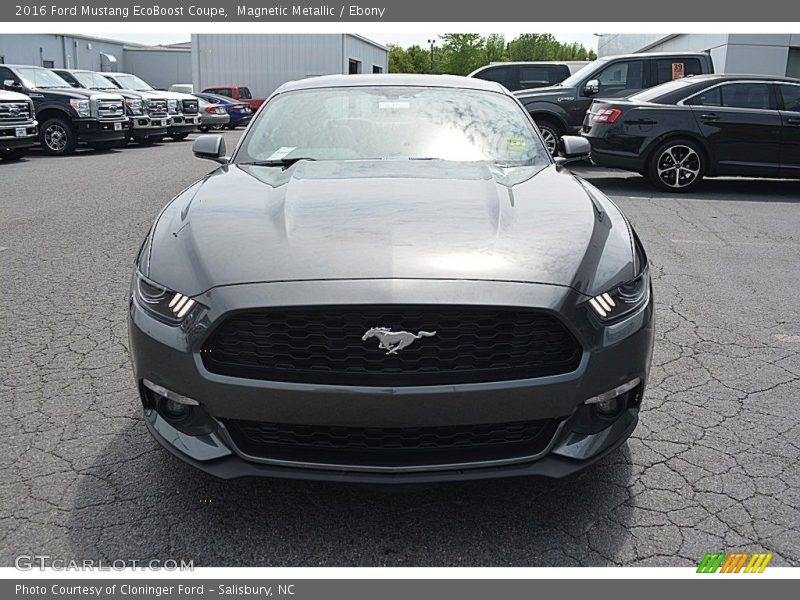 Magnetic Metallic / Ebony 2016 Ford Mustang EcoBoost Coupe