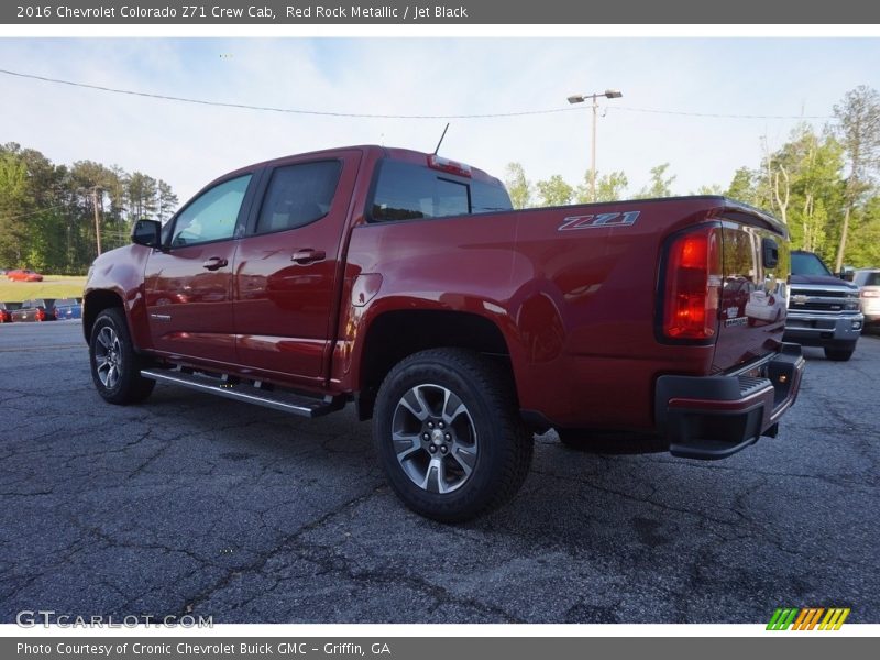 Red Rock Metallic / Jet Black 2016 Chevrolet Colorado Z71 Crew Cab