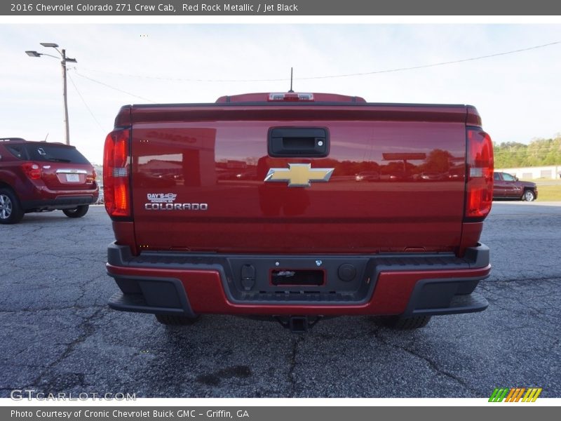 Red Rock Metallic / Jet Black 2016 Chevrolet Colorado Z71 Crew Cab