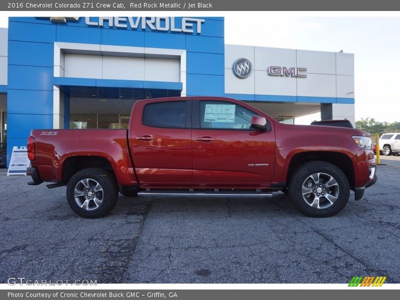 Red Rock Metallic / Jet Black 2016 Chevrolet Colorado Z71 Crew Cab