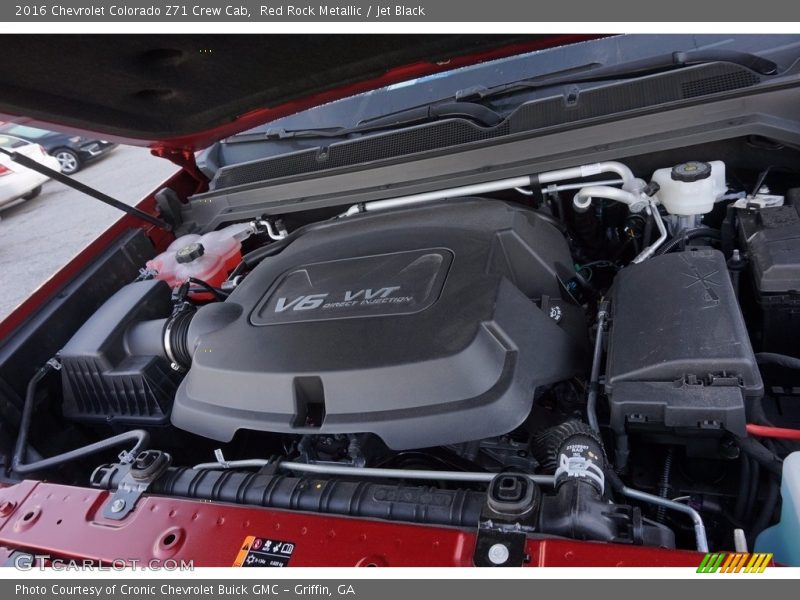 Red Rock Metallic / Jet Black 2016 Chevrolet Colorado Z71 Crew Cab
