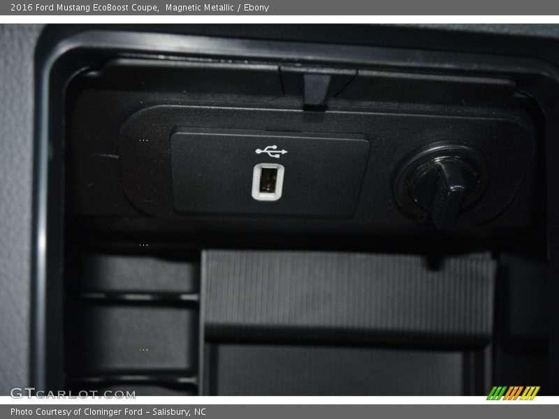 Magnetic Metallic / Ebony 2016 Ford Mustang EcoBoost Coupe