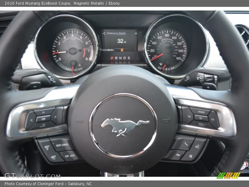 Magnetic Metallic / Ebony 2016 Ford Mustang EcoBoost Coupe