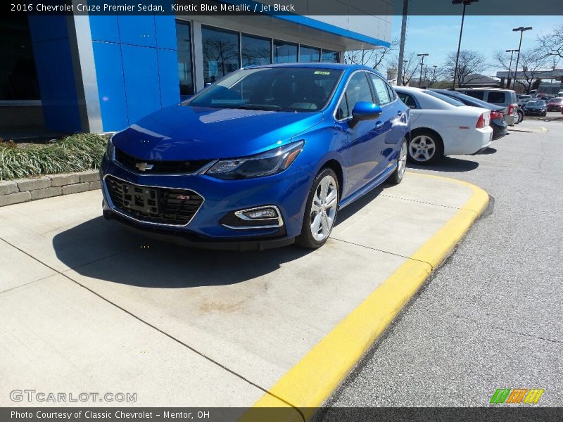 Kinetic Blue Metallic / Jet Black 2016 Chevrolet Cruze Premier Sedan