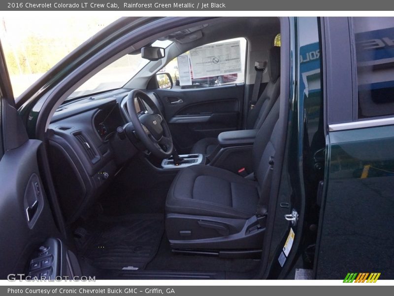 Rainforest Green Metallic / Jet Black 2016 Chevrolet Colorado LT Crew Cab