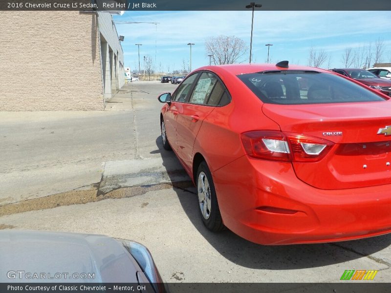 Red Hot / Jet Black 2016 Chevrolet Cruze LS Sedan