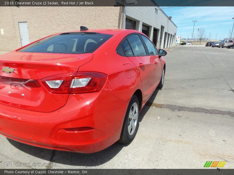 Red Hot / Jet Black 2016 Chevrolet Cruze LS Sedan