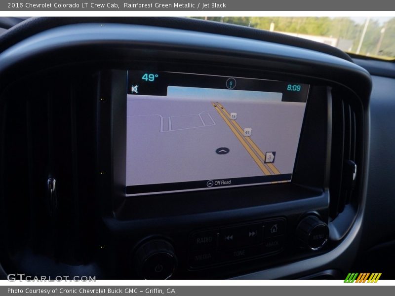 Rainforest Green Metallic / Jet Black 2016 Chevrolet Colorado LT Crew Cab