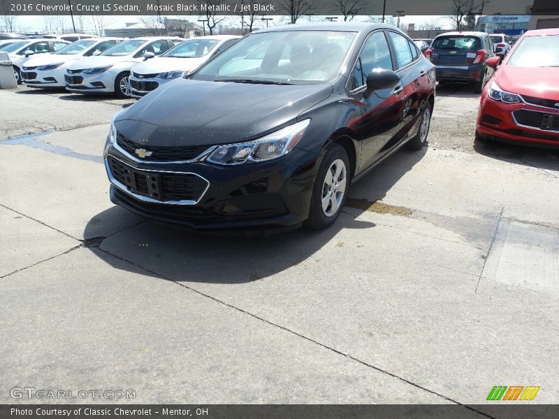 Mosaic Black Metallic / Jet Black 2016 Chevrolet Cruze LS Sedan