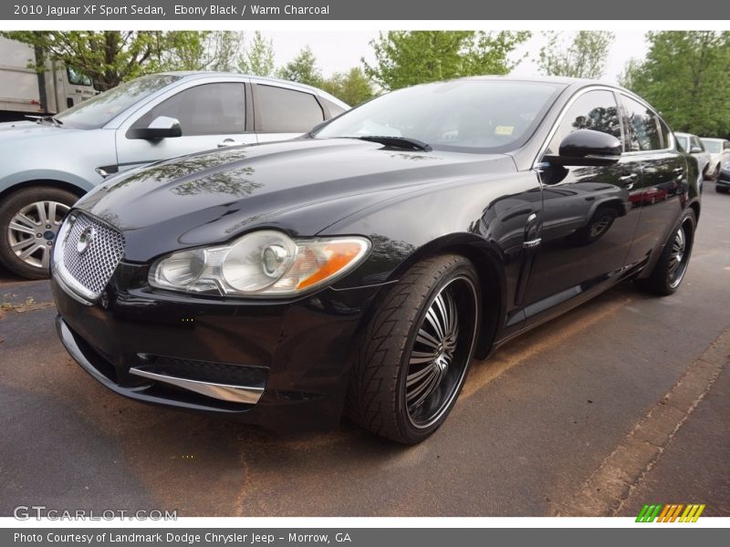 Ebony Black / Warm Charcoal 2010 Jaguar XF Sport Sedan