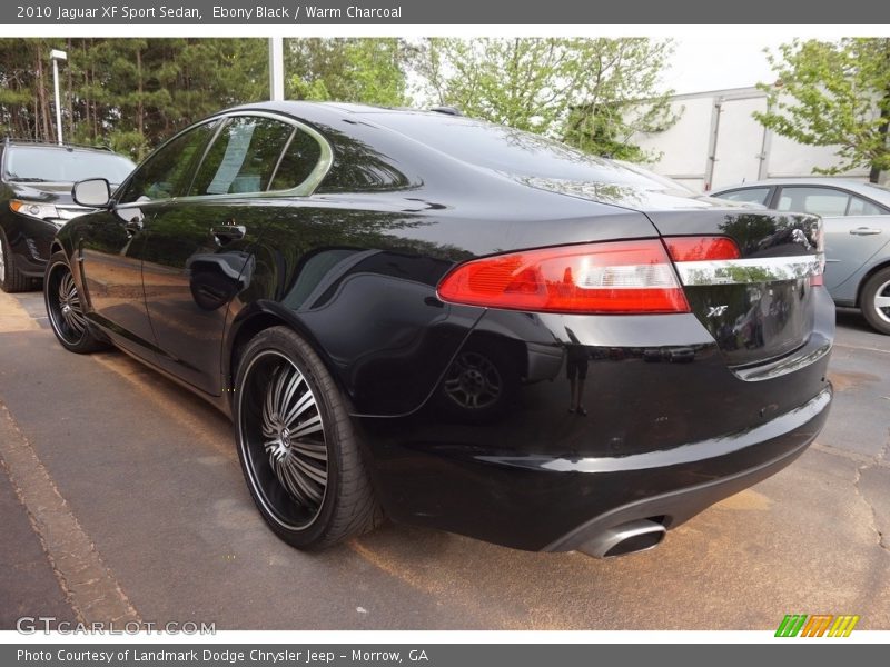 Ebony Black / Warm Charcoal 2010 Jaguar XF Sport Sedan
