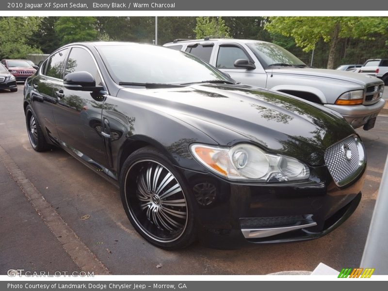Ebony Black / Warm Charcoal 2010 Jaguar XF Sport Sedan