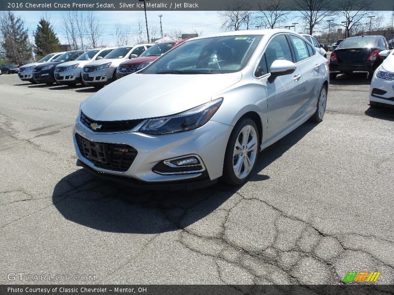 Silver Ice Metallic / Jet Black 2016 Chevrolet Cruze Premier Sedan