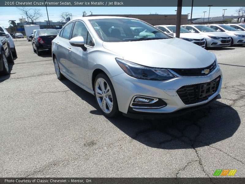 Silver Ice Metallic / Jet Black 2016 Chevrolet Cruze Premier Sedan