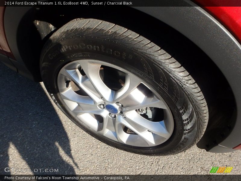 Sunset / Charcoal Black 2014 Ford Escape Titanium 1.6L EcoBoost 4WD