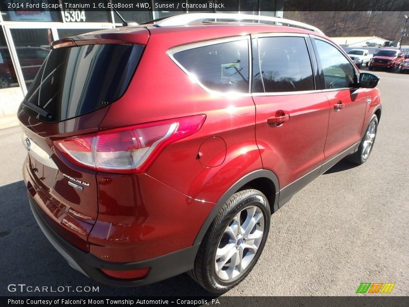 Sunset / Charcoal Black 2014 Ford Escape Titanium 1.6L EcoBoost 4WD