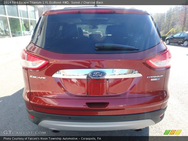 Sunset / Charcoal Black 2014 Ford Escape Titanium 1.6L EcoBoost 4WD