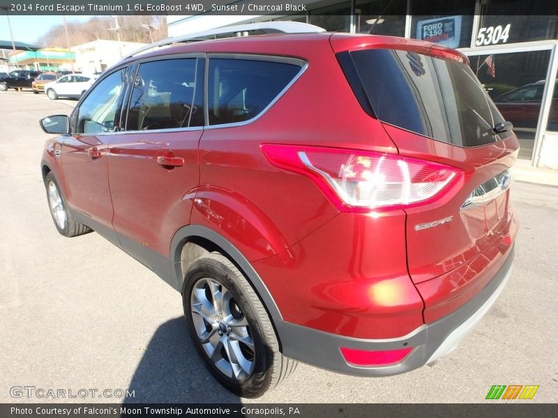 Sunset / Charcoal Black 2014 Ford Escape Titanium 1.6L EcoBoost 4WD
