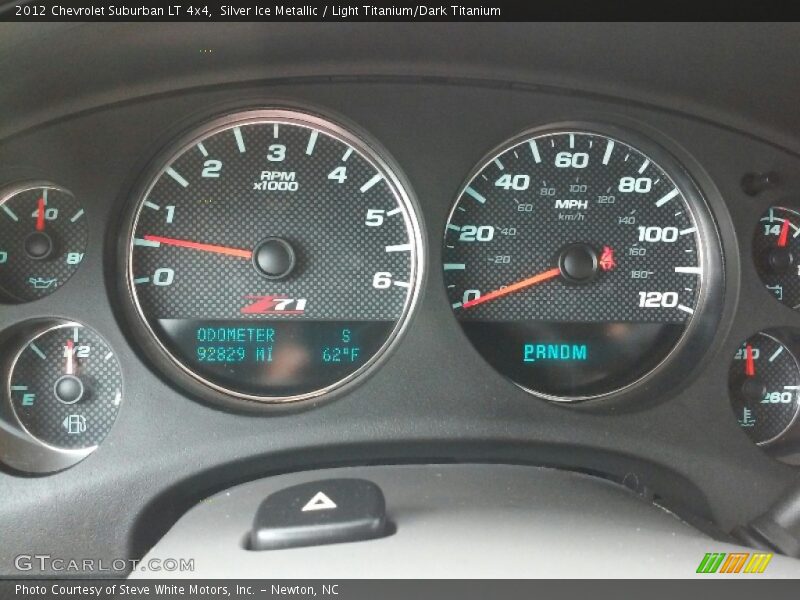 Silver Ice Metallic / Light Titanium/Dark Titanium 2012 Chevrolet Suburban LT 4x4