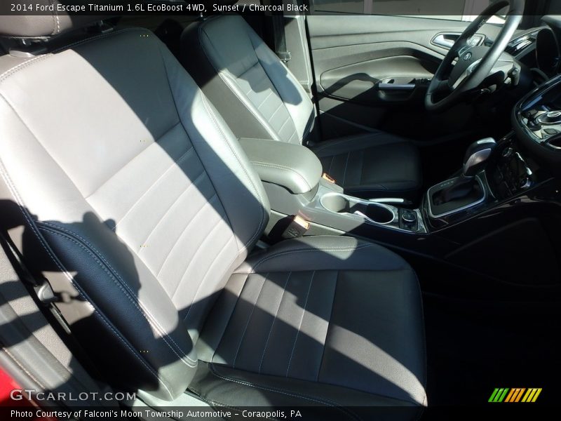 Sunset / Charcoal Black 2014 Ford Escape Titanium 1.6L EcoBoost 4WD