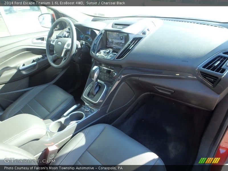Sunset / Charcoal Black 2014 Ford Escape Titanium 1.6L EcoBoost 4WD