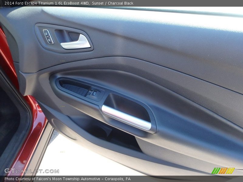 Sunset / Charcoal Black 2014 Ford Escape Titanium 1.6L EcoBoost 4WD
