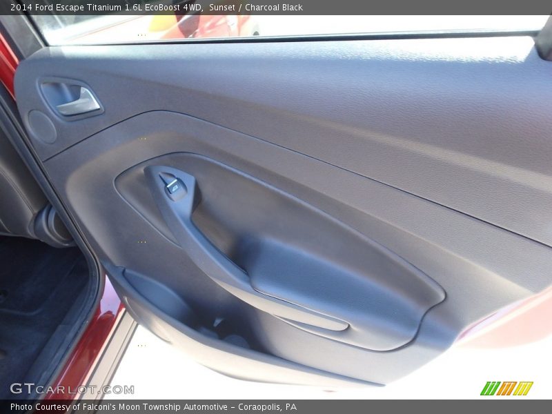 Sunset / Charcoal Black 2014 Ford Escape Titanium 1.6L EcoBoost 4WD