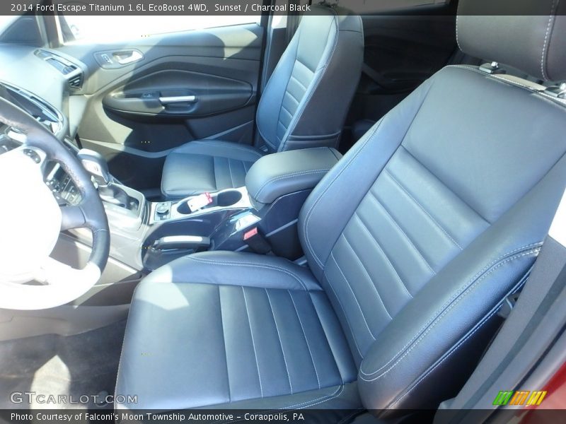 Sunset / Charcoal Black 2014 Ford Escape Titanium 1.6L EcoBoost 4WD