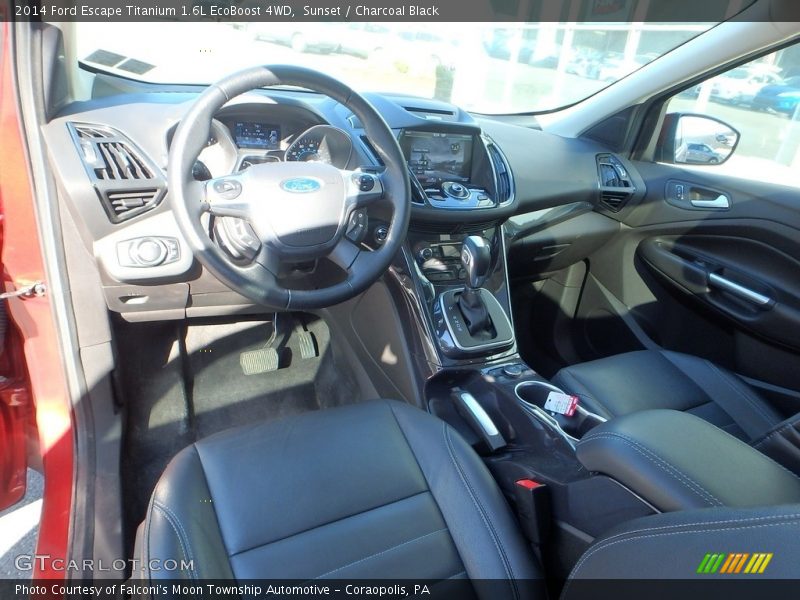 Sunset / Charcoal Black 2014 Ford Escape Titanium 1.6L EcoBoost 4WD