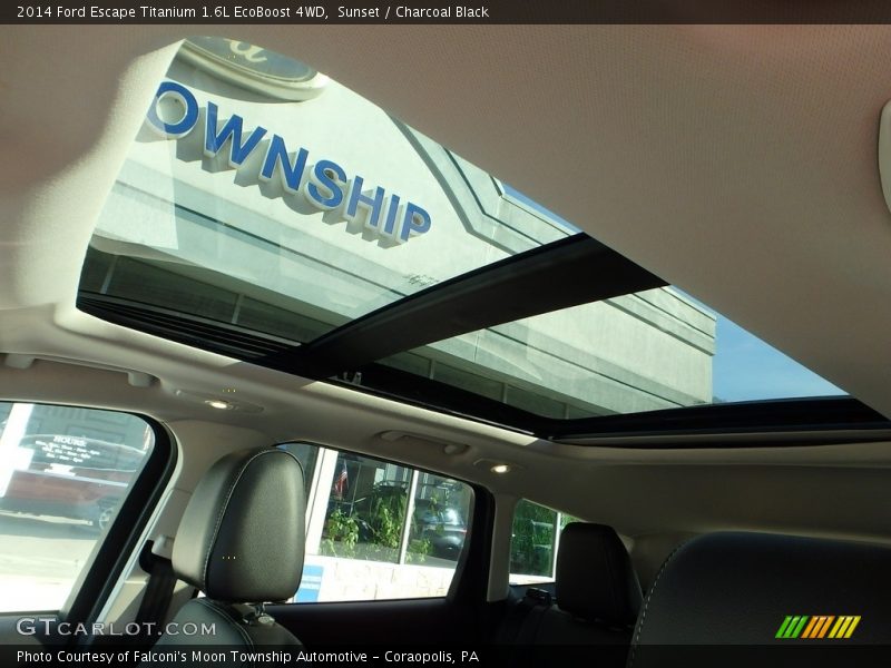 Sunset / Charcoal Black 2014 Ford Escape Titanium 1.6L EcoBoost 4WD