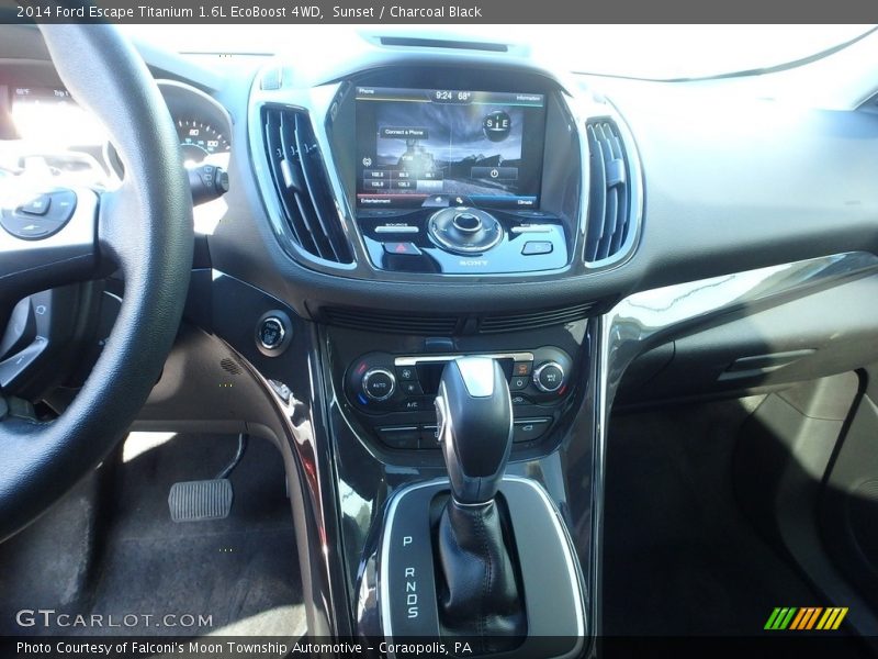 Sunset / Charcoal Black 2014 Ford Escape Titanium 1.6L EcoBoost 4WD