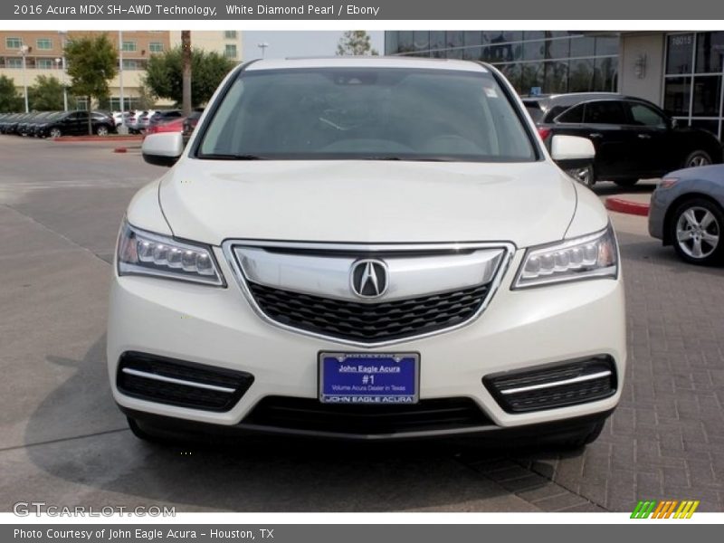 White Diamond Pearl / Ebony 2016 Acura MDX SH-AWD Technology